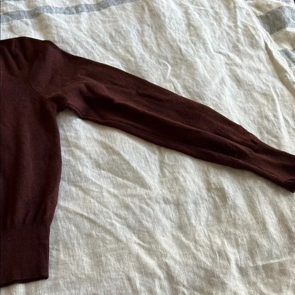 Anna Molinari Scoop Neck Sweater in Rich Mahogany - Picture 2 of 6
